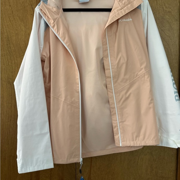 Columbia Women's Peach and White Jacket - Picture 1 of 5
